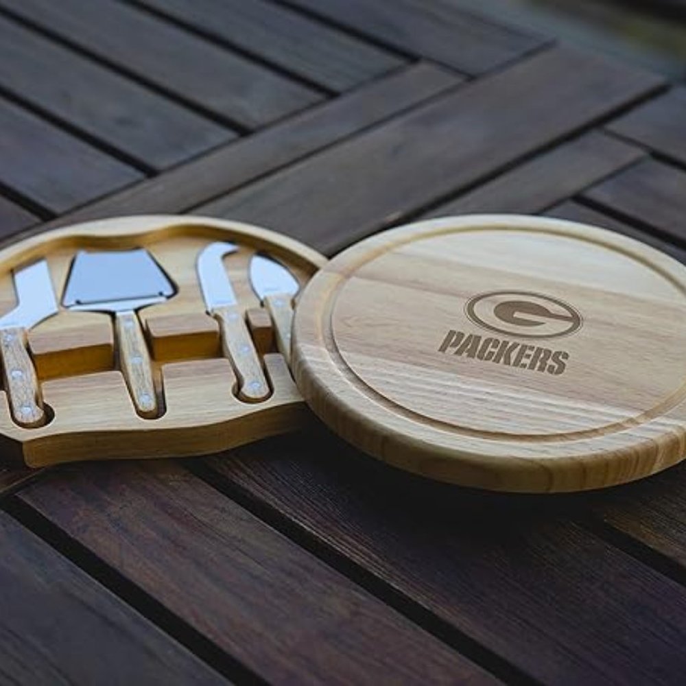Legacy Green Bay Packers PICNIC TIME Cheese Board and Knife Set